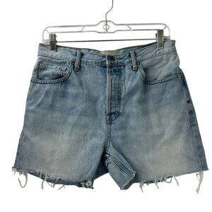 Everlane Women's 28 Ankle 90's Cheeky Jean Shorts High Rise Button Fly